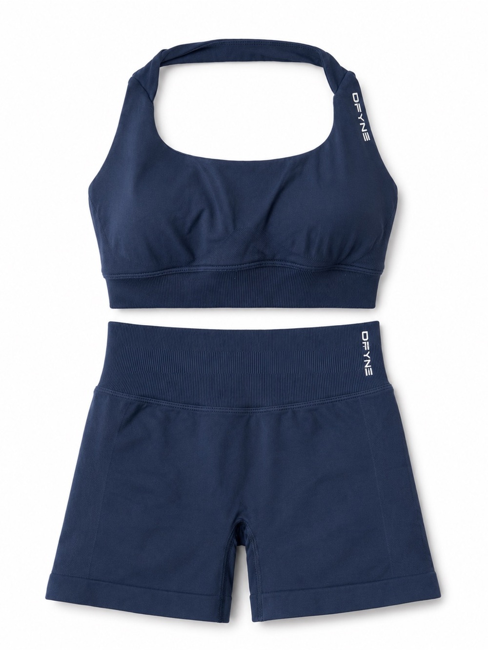 DFYNE Blue Workout Set Sports Bra & Shorts XS